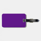 Paars Accent Color Decor Background Bagagelabel (Achterkant horizontaal)