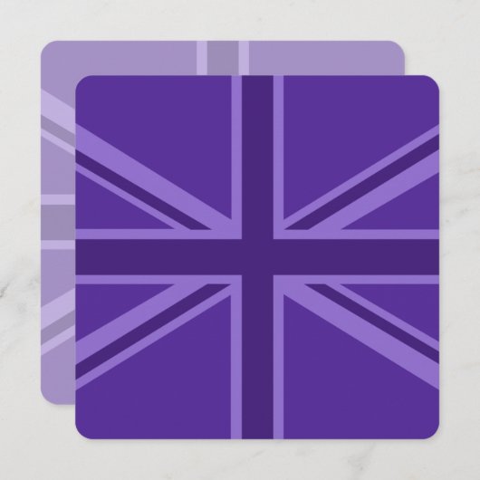 Paars Accent Union Jack Decor (Voorkant / Achterkant)