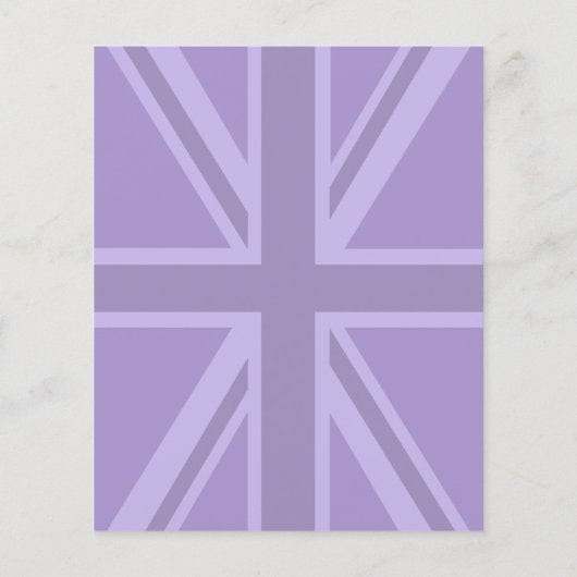 Paars Accent Union Jack Decor Flyer (Achterkant)