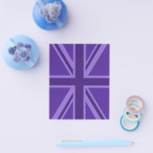 Paars Accent Union Jack Decor Flyer (Enkel)