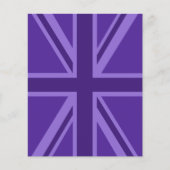 Paars Accent Union Jack Decor Flyer (Voorkant)