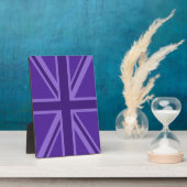 Paars Accent Union Jack Decor Fotoplaat (Zijkant)