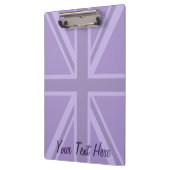 Paars Accent Union Jack Decor Klembord (Links)