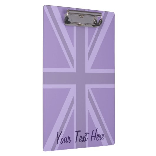 Paars Accent Union Jack Decor Klembord (Rechts)