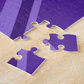 Paars Accent Union Jack Decor Legpuzzel (Zijkant)