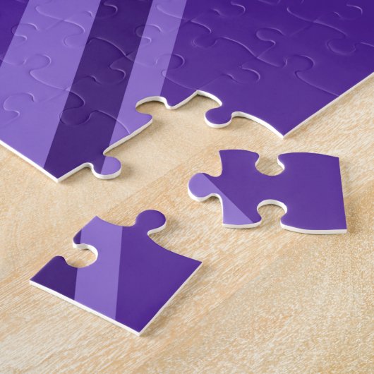 Paars Accent Union Jack Decor Legpuzzel (Zijkant)