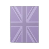 Paars Accent Union Jack Decor Notitieblok (Linkerzijde)