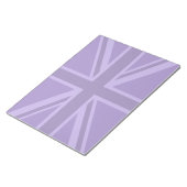 Paars Accent Union Jack Decor Notitieblok (Schuin)