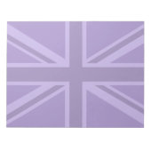 Paars Accent Union Jack Decor Notitieblok (Voorkant)