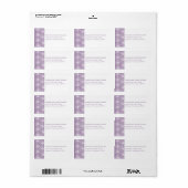 Paars Adresetiketten van de Whimsical Daisies Etiket (Full Sheet)