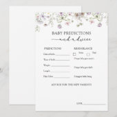 Paars advies en voorspellingen over de Baby van wi Kaart (Voorkant / Achterkant)