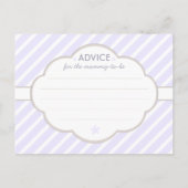 Paars advies van het Baby shower voor mamma (Achterkant)