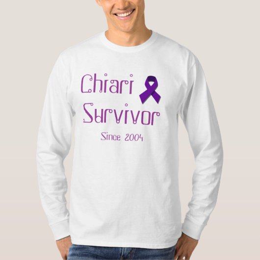 paars_afbeelding, Chiari Survivor , sinds 2004 T-shirt (Voorkant)