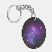 Paars Afbeelding Sleutelhanger (Voorkant Links)
