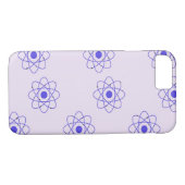 Paars afdrukpatroon Case-Mate iPhone case (Achterkant (Horizontaal))