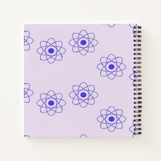 Paars afdrukpatroon notitieboek (Achterkant)