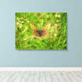 Paars afgedekte koper-botercanvas canvas afdruk (Insitu (Houten vloer))