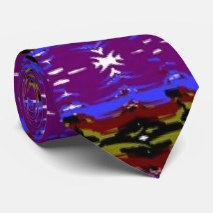 Paars Afrikaans-Amerikaanse designer Stropdas