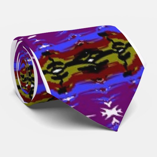 Paars Afrikaans-Amerikaanse designer Stropdas (Opgerold)