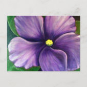 Paars Afrikaans Violet Briefkaart (Voorkant)