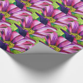 Paars-Afrikaanse Daisy waterverf Cadeaupapier (Hoek)