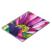 Paars-Afrikaanse Daisy waterverf Notitieboek (Linkerzijde)