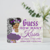 Paars-Afrikaanse prinses| Raad eens hoeveel spel Informatiekaartje (Staand voorkant)