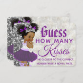 Paars-Afrikaanse prinses| Raad eens hoeveel spel Informatiekaartje (Voorkant / Achterkant)