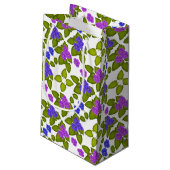 Paars Afrikaanse Violet Flowers Gift Bag Klein Cadeauzakje (Achterkant Gekanteld)