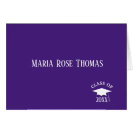Paars Afstudeerder - Dank u voor de Kaart van 4,25