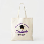 Paars Afstuderen Afstuderen van 2023 Tote Bag (Voorkant)