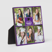 Paars Afstuderen Collage Square Afstuderen 6 Foto Fotoplaat (Voorkant)