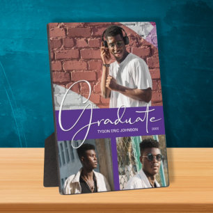 Paars Afstuderen Foto Collage Fotoplaat