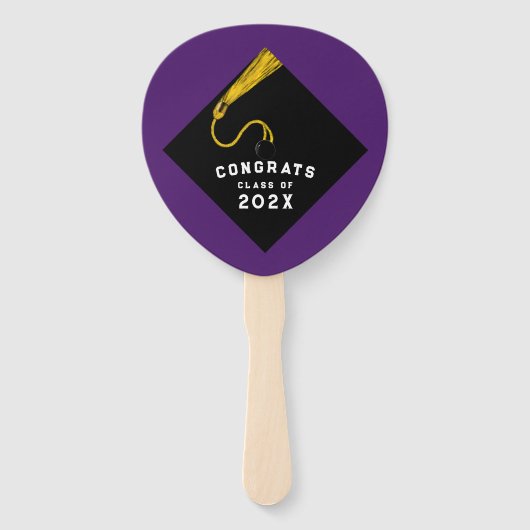 Paars Afstuderen Handwaaier (Achterkant)