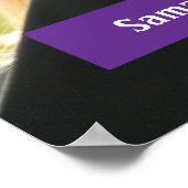 Paars Afstuderen het Moderne Poster van de Foto va (Hoek)