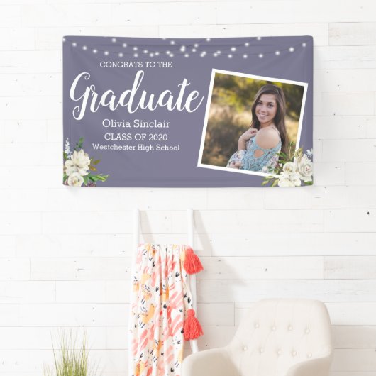 Paars Afstuderen Koord Kantaarns Spandoek (Insitu)