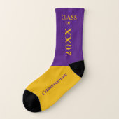 Paars Afstuderen Sokken (Links - buitenkant)