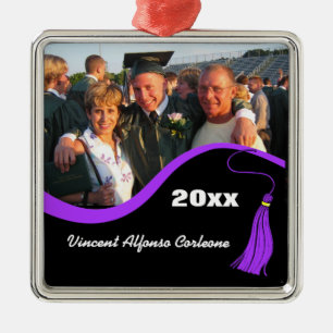  Paars Afstuderen Tassel Metalen Ornament