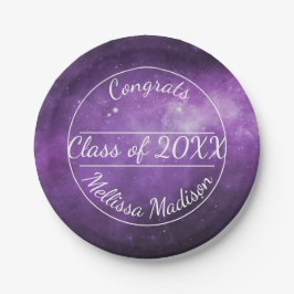 Paars Afstuderen voor buitengebruik Borden Papieren Bordje