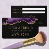 paars agate Referral Kaart