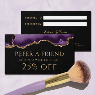 paars agate Referral Kaart