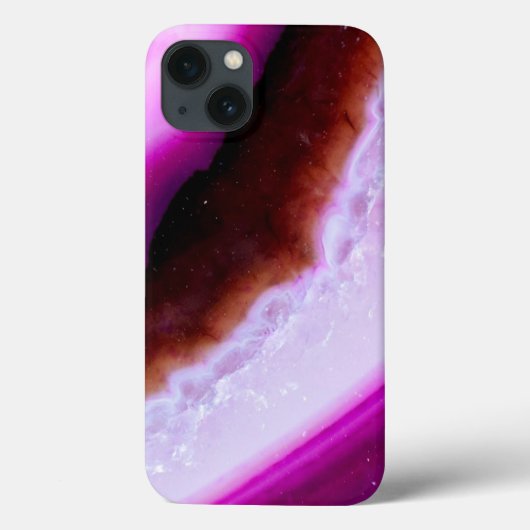 Paars agate uit de Gemstone-reeks met kwarts Case-Mate iPhone Case (Achterkant)