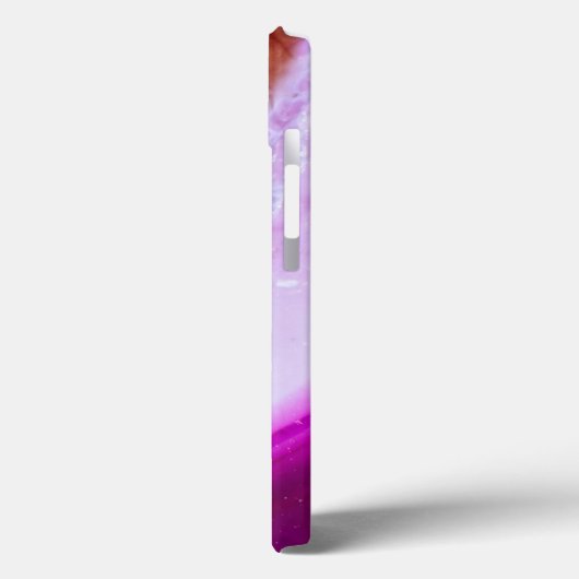Paars agate uit de Gemstone-reeks met kwarts Case-Mate iPhone Case (Achterkant / Links)