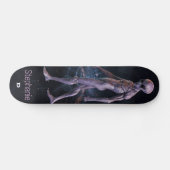 Paars Alien D-merkskateboard Persoonlijk Skateboard (Horizontaal)
