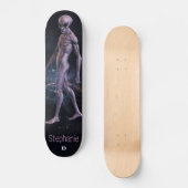 Paars Alien D-merkskateboard Persoonlijk Skateboard (Voorkant)