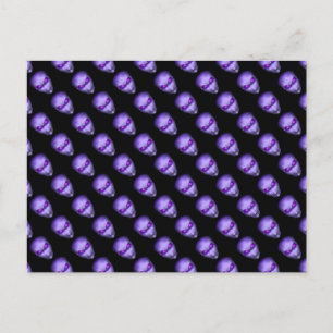Paars Alien Head Briefkaart