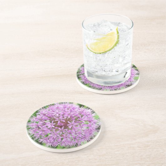 Paars Allium Onderzetter (Zijkant)