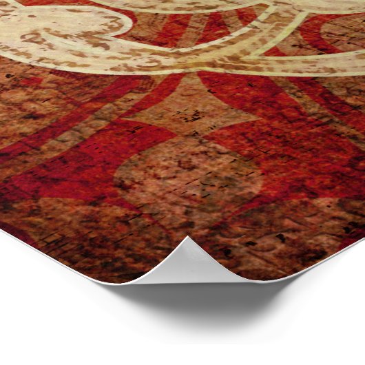 Paars Alpacas Amber Owl Art Poster (Hoek)