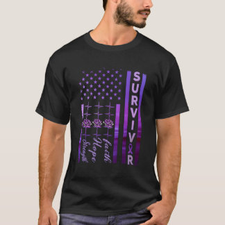 Paars-Amerikaans huiselijk geweld T-shirt