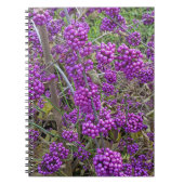 Paars-Amerikaanse Beautyberry Botanisch Notitieboek (Voorkant)